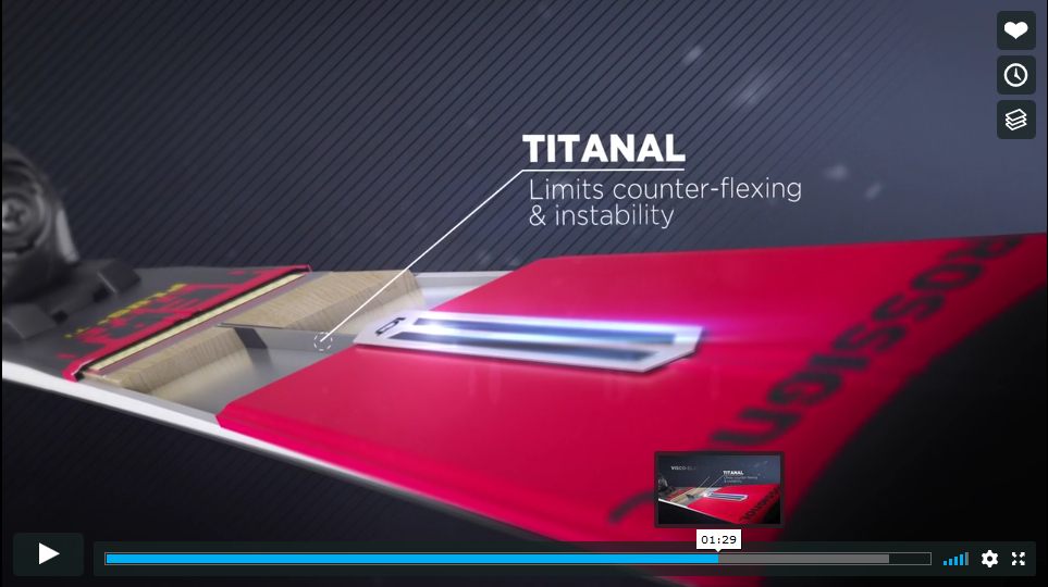 Rossignol ski render detail